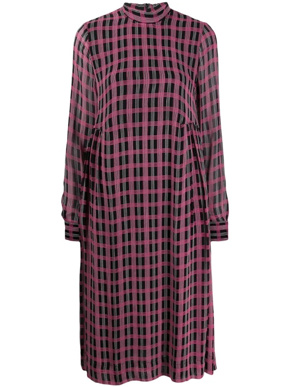 Ganni Printed Georgette Midi Dress